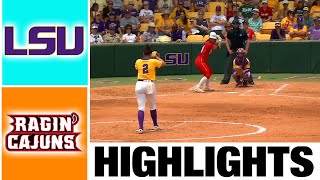 LSU vs Louisiana Highlights [GAME 6] | NCAA Softball Regional Final | 2023 College Softball