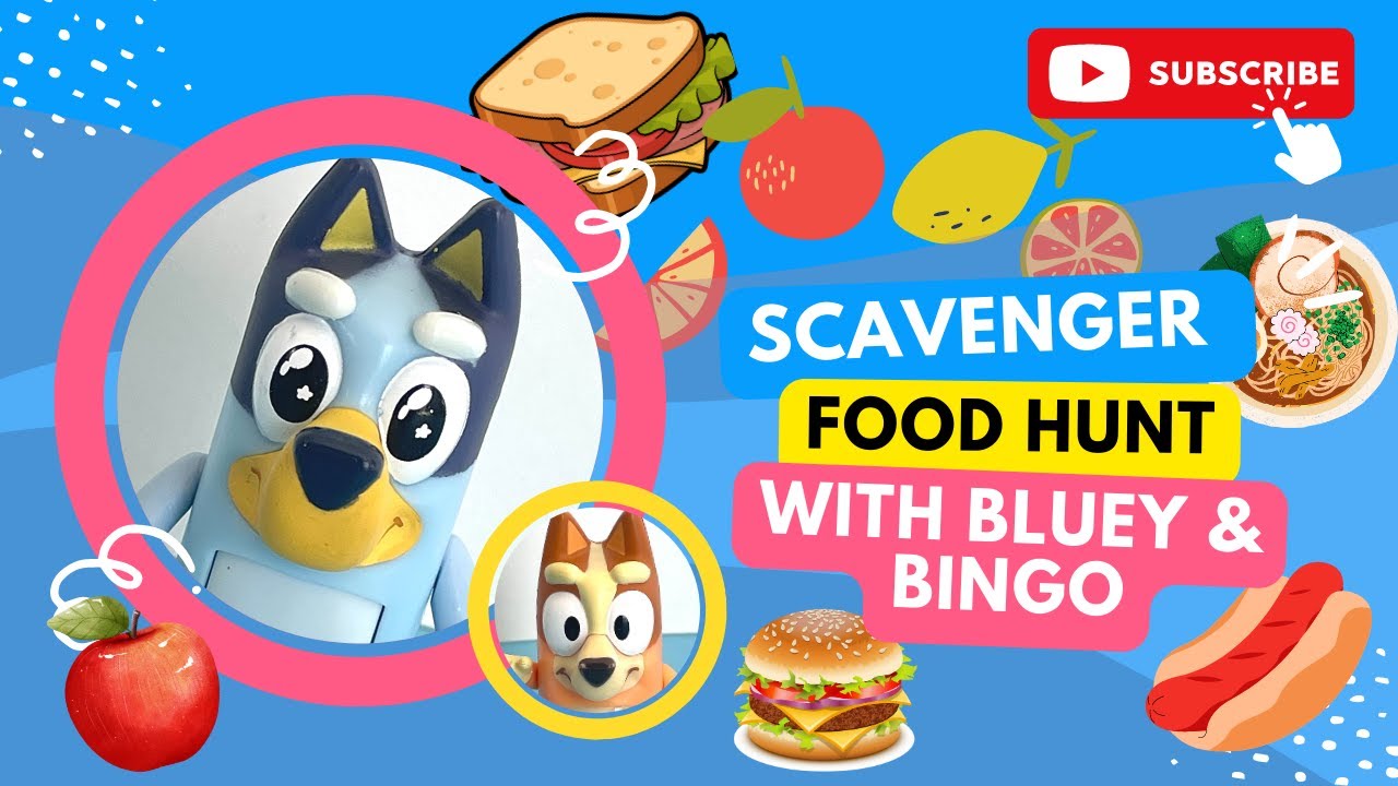BLUEY and BINGO - Scavenger Hunt! 🌻 - YouTube