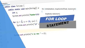 Java Tutorial 12 - For Loop Statement