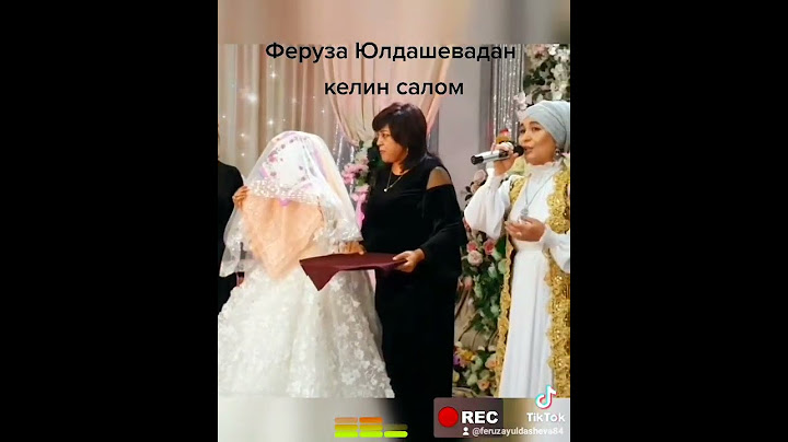 Келин салом. Феруза Юлдашевадан. Ёшлар бахтли бўлишсин 🤲