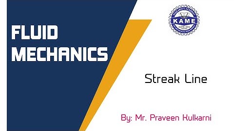 Fluid kinematics streak line by kulkarni sir