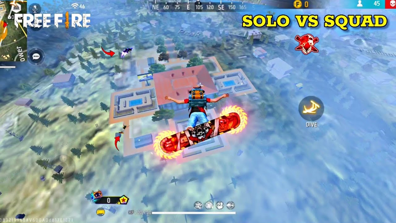SOLO VS SQUAD RANK MATCH GAMEPLAY GARENA FREE FIRE MAX. #freefire# ...