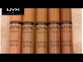 NEW SHADES!!NYX BUTTER LIP GLOSS BROWN SUGAR SERIES! SWATCHES AND DEMO!! #nyxcosmetics