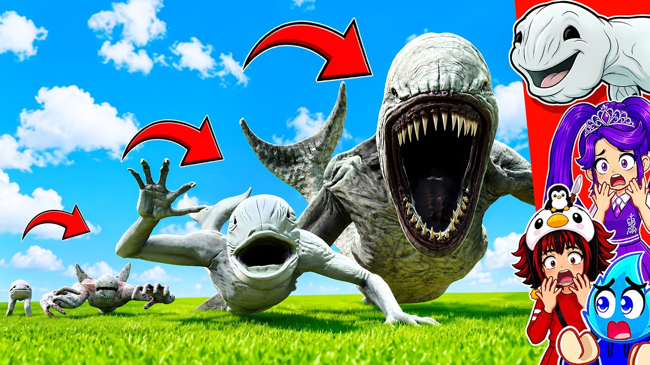 EVOLUTION OF NINGEN SEA MONSTER in GMOD..