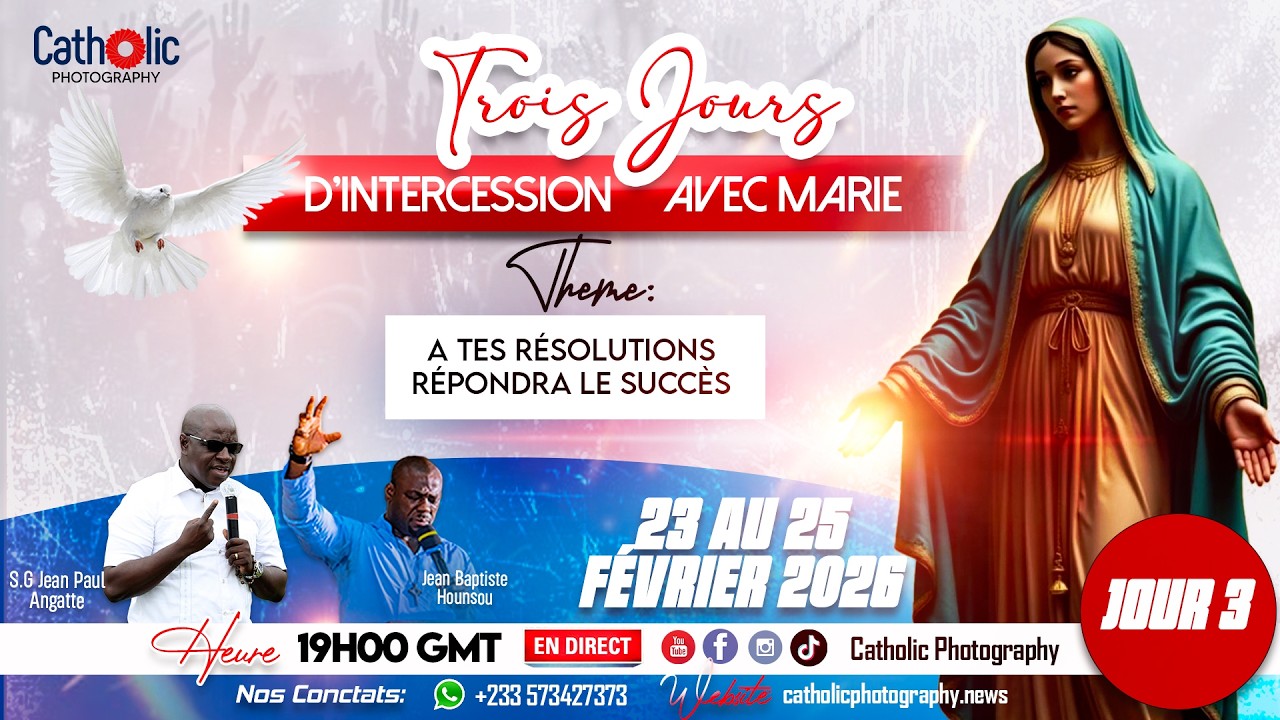 TROIS JOURS D’INTERCESSION AVEC MARIE  -Jour 3