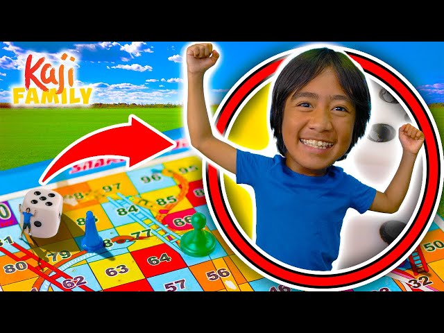 Family Fun Giant Board Game Challenges! - Videos For Kids