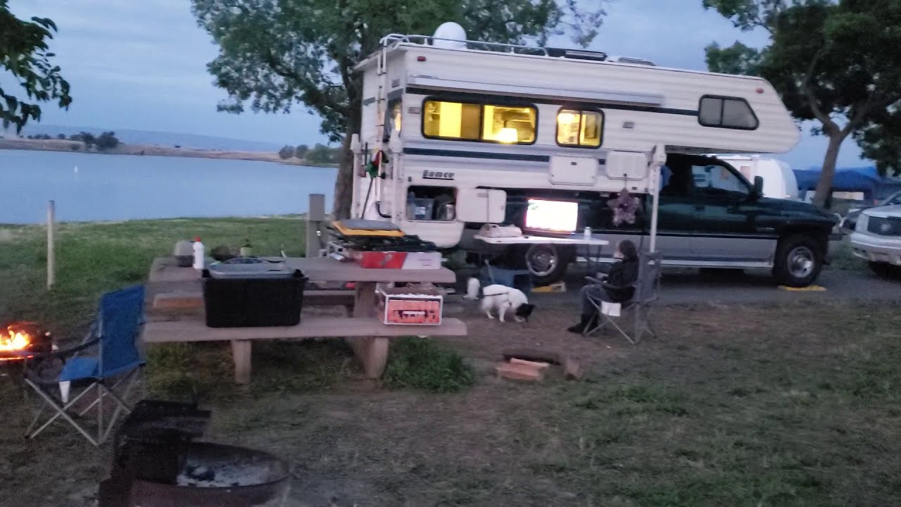 Woodward reservoir, site 133. 1st come 1st serve site - YouTube