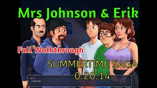 Mrs Johnson & Erik Full Walkthrough | Summertime Saga 0.20.14 | Erik Complete Storyline