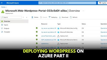 Deploying WordPress on Azure Part II