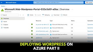 Deploying WordPress on Azure Part II