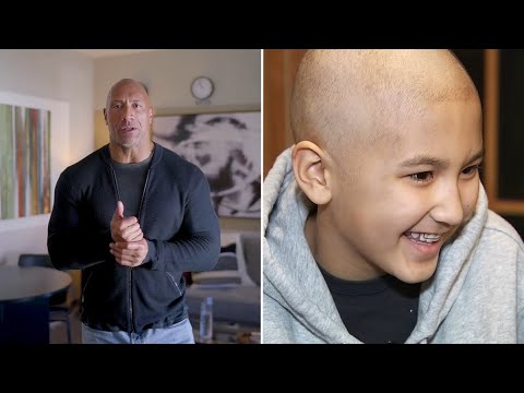 Video: Dwayne "The Rock" Johnson Visits Sick Children