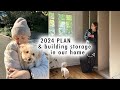 Building storage in our home  2024 plan w a baby on the way  xo macenna vlogs