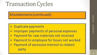 Cash In The Bank & Transaction Cycles Continued