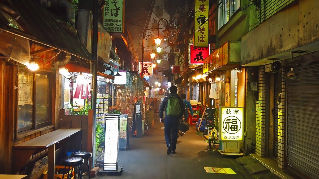 tokyo night walking tour