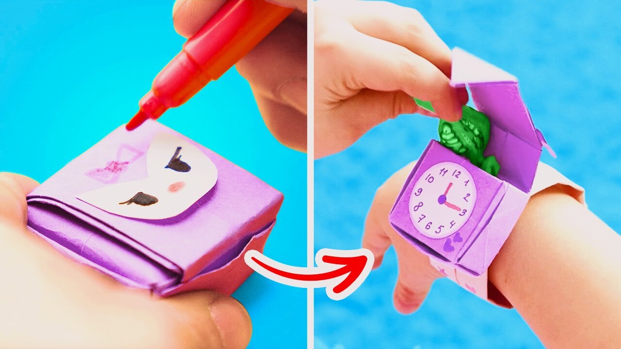⌚ Bisakah Anda Membuat Jam Tangan Dari Kertas? 😄 Mari Belajar Cara Membuatnya! ✂️