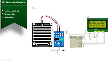 Rain sensor interfacing with PIC16F628A | Simulation | Digital logic