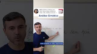 Análise Sintática #português #enem #dicadelinguaportuguesa #gramática #linguaportuguesa #concurso