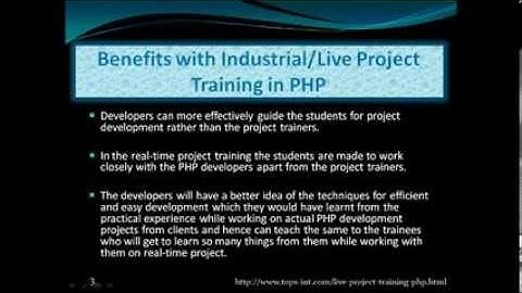 PHP live project training