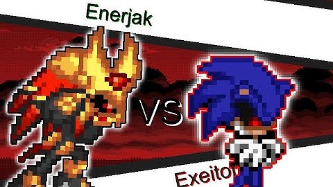Enerjak Vs Exeitor (Sonic.exe) - Sprite Animation - Sticknodes 