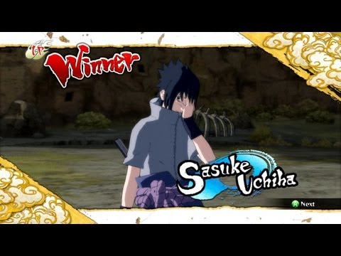 Naruto Ultimate Ninja Storm 3 EMS Sasuke Complete Moveset with Command List