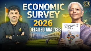 Economic Survey 2026 & Union Budget 2026 Complete Analysis | Key Highlights, Growth, Jobs & Exams