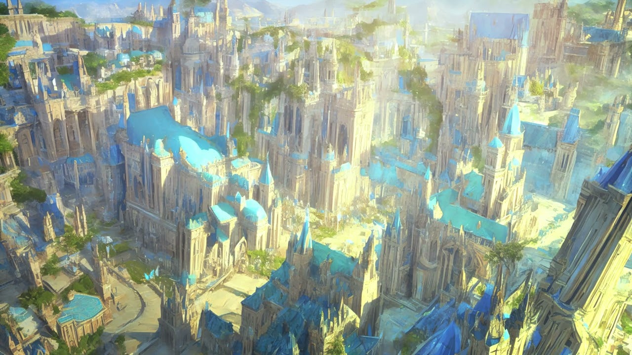 Elven Serenity: Calm Elf City Ambience RPG Music 🍃🏰