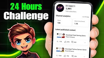 24 Hours Challenge ( Shoking Result ) How To Grow Gaming Channel From 0 Subscribers