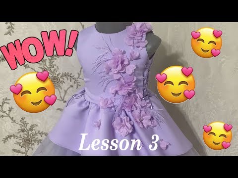 HOW TO Sew A CHILDREN&rsquo;S DRESS PRINCESS | Lesson 3 | Free master class |