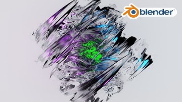 Blender Tutorial - Create a  Simple and Satisfying Abstract Digital Art In Blender 2.93 / #b3d