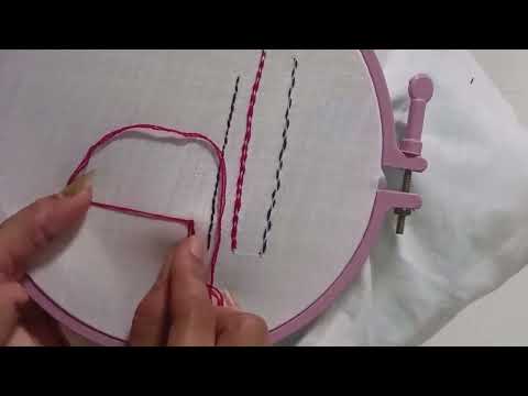Back Stitch & Chain Stitch Sikhlo | બેક અને ચેઇન સ્ટીચ Embroidery Tutorial for Beginners 