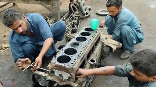 Disassembly isuzu 6bg1 diesel engine