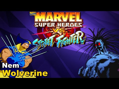 Nem Com Wolverine - Marvel Super Heroes vs Street Fighter.