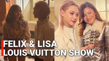 Stray kids Felix At LV Fashion Show & Lisa, Zendaya & Ana de Armas Reaction to Him 2025
