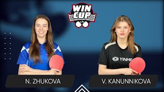 14:30 Nadiia Zhukova - Vasylysa Kanunnikova West 3 WIN CUP 16.05.2024 | TABLE TENNIS WINCUP