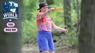 PDGA Amateur World Disc Golf Championships - FA1 Lead Card Round 2 Back 9 at Como Lake Buffalo NY