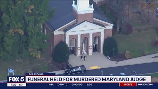 Funeral held for murdered Maryland judge