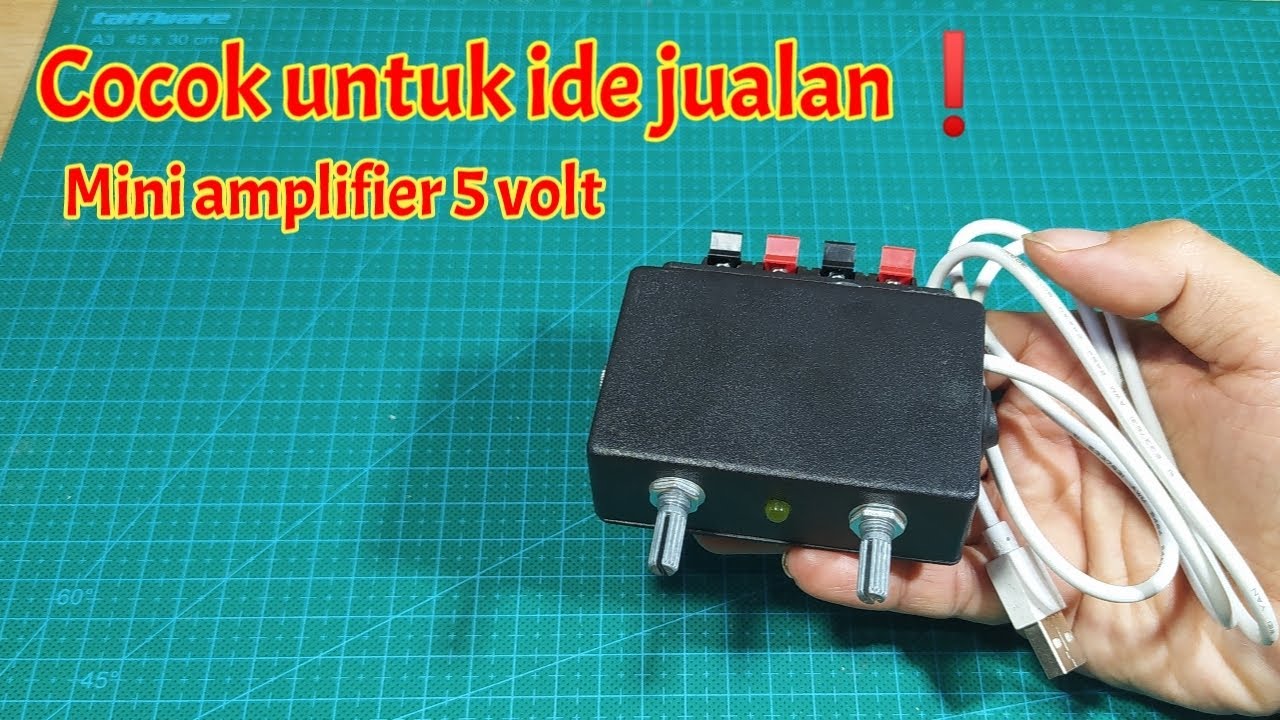 Cocok untuk ide jualan Cara merakit mini amplfier 5 volt - YouTube