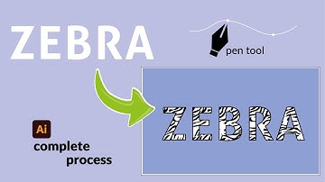 Zebra Skin Illustrator Vector the process of creating vectors