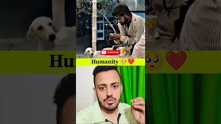 Gareeb ne apne hisse ka khana bhi street dog ko de diya 🥹❤️👍 | Humanity 😇 #shorts #humanity #india