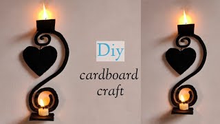 cardboard craft ideas 2021 / diy home decorating ideas / how to make easy wall decoration at home