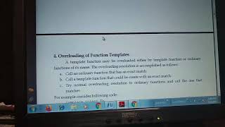 CS II Sem U4L3 Function Template with multiple parameters and Overloading function template in C++