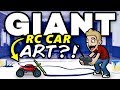 GIANT ART Painted with RC CAR!? - EPIC ART CHALLENGE!!