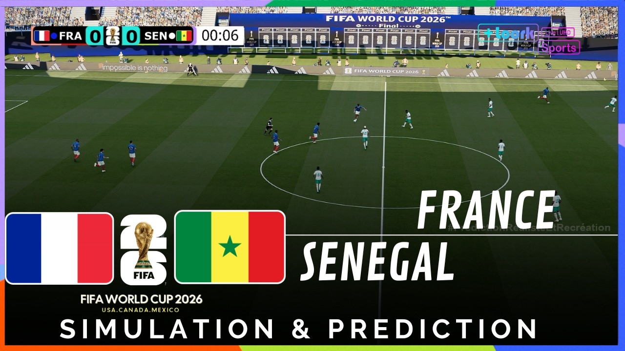 ✅ France - Sénégal | Coupe du Monde 2026 | Simulation réaliste et prédiction (Gameplay)