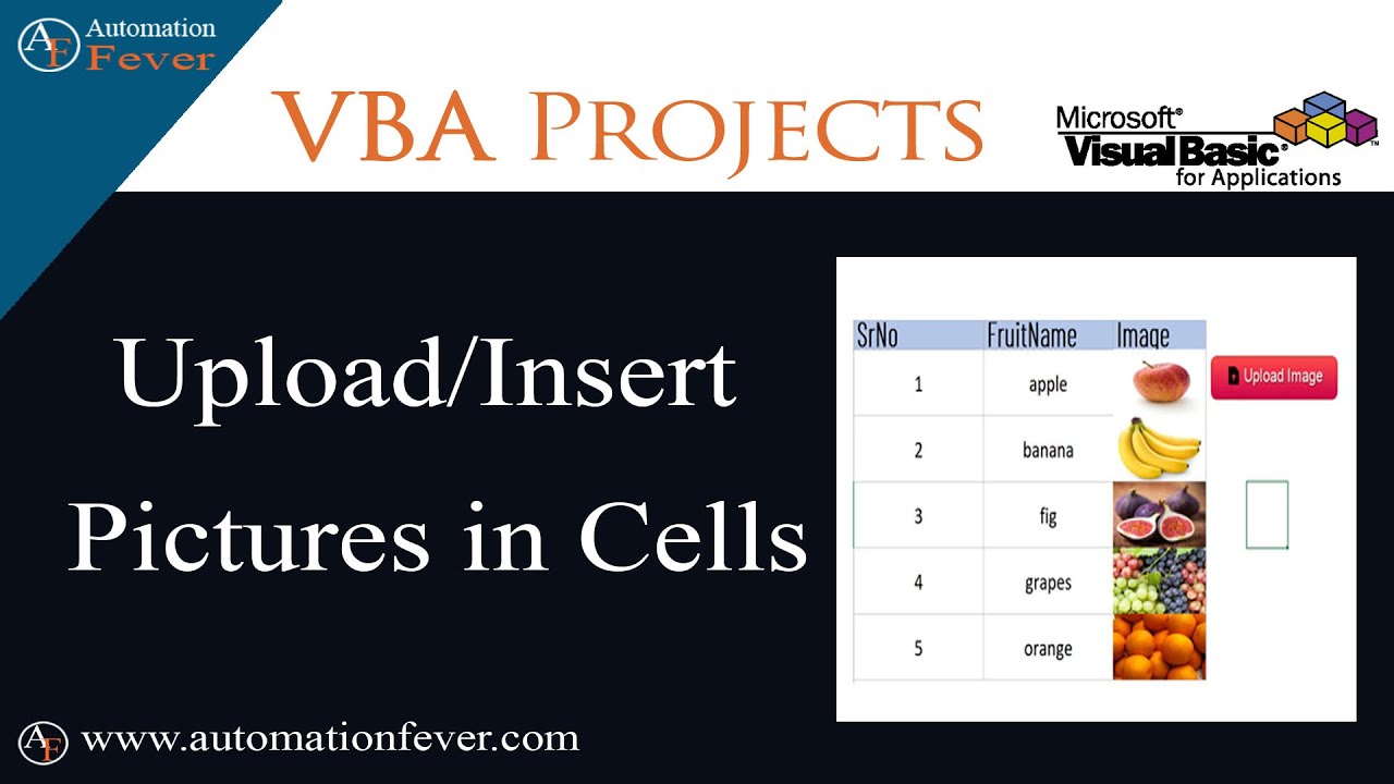 Upload File Vba Upload/Insert Images - VBA Projects (Hindi) - YouTube