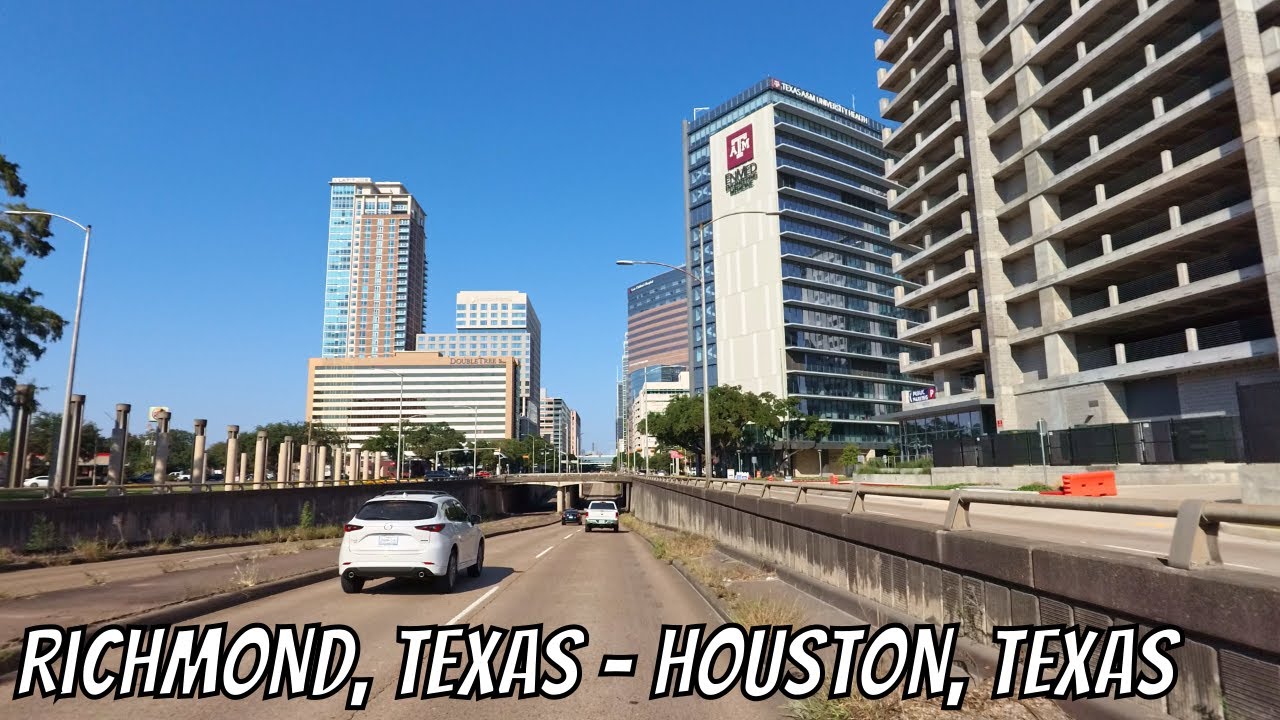 Richmond, Texas to Houston, Texas! Drive with me on a Texas highway ...