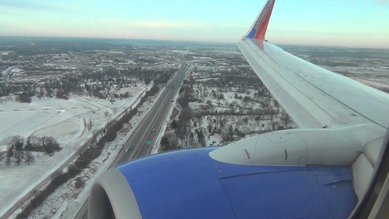 ONBOARD | Southwest Airlines 737-7H4 Landing St Louis Lambert International | HD - YouTube