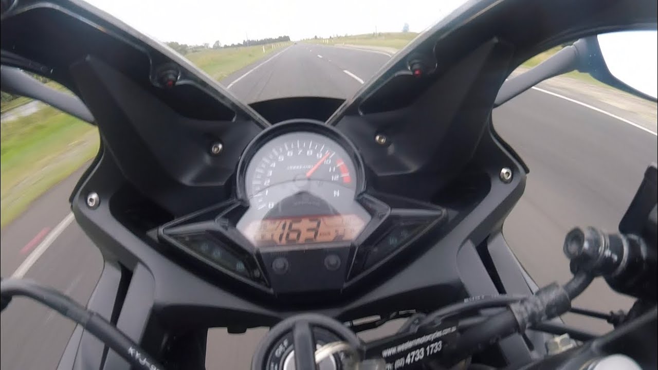 cbr 300r top speed and 0 to 100 times - YouTube