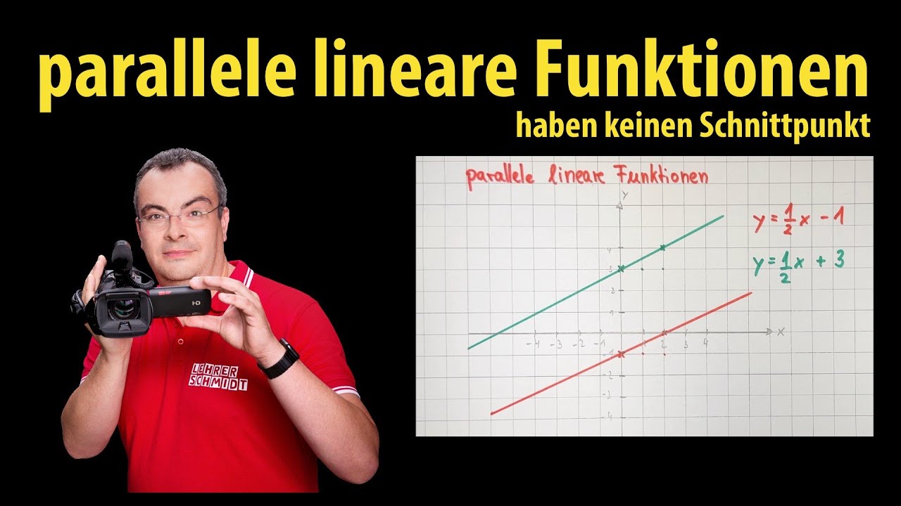 parallele lineare Funktionen haben keinen Schnittpunkt | Lehrerschmidt