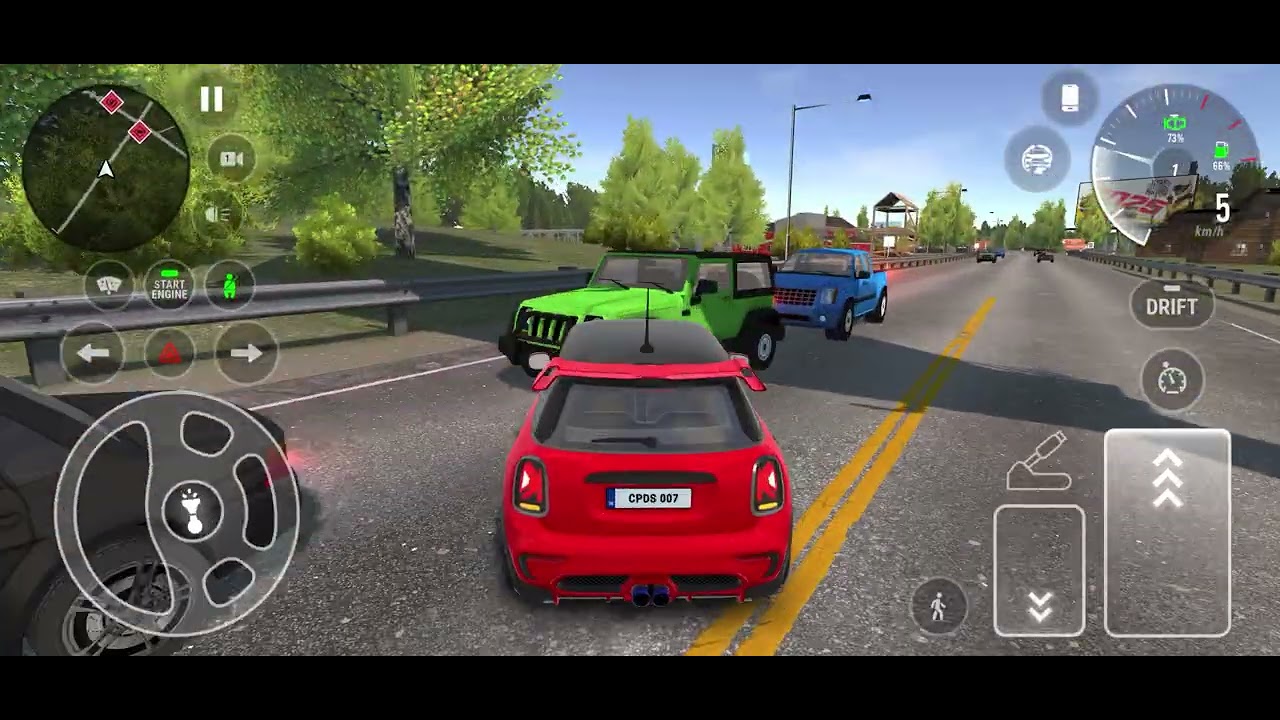 Drivingde arabayla gezdim