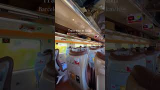 Train iryo in Spain 🇪🇸 Barcelona to Madrid #travel #barcelona #madrid #españa